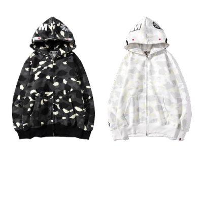 BAPE Luminous Spot Camouflage hoodie 01