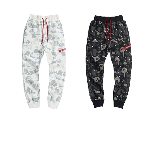 BAPE luminous starry sky trousers