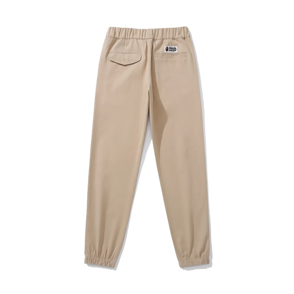 bape shark head classic small label ankle casual pants