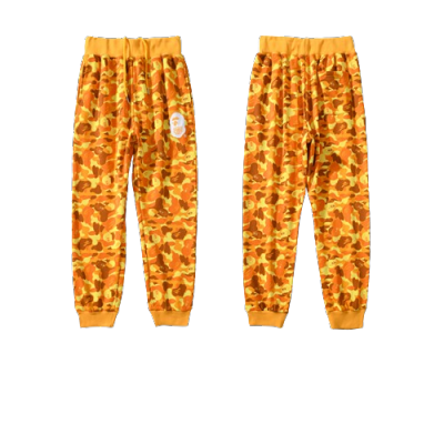 BAPE x PUBG joint model PlayerUnknown's Battlegrounds orange camouflage trousers 01