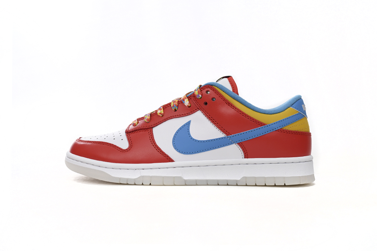 [Sale] Nike Dunk Low White, red And Blue DH8009-600