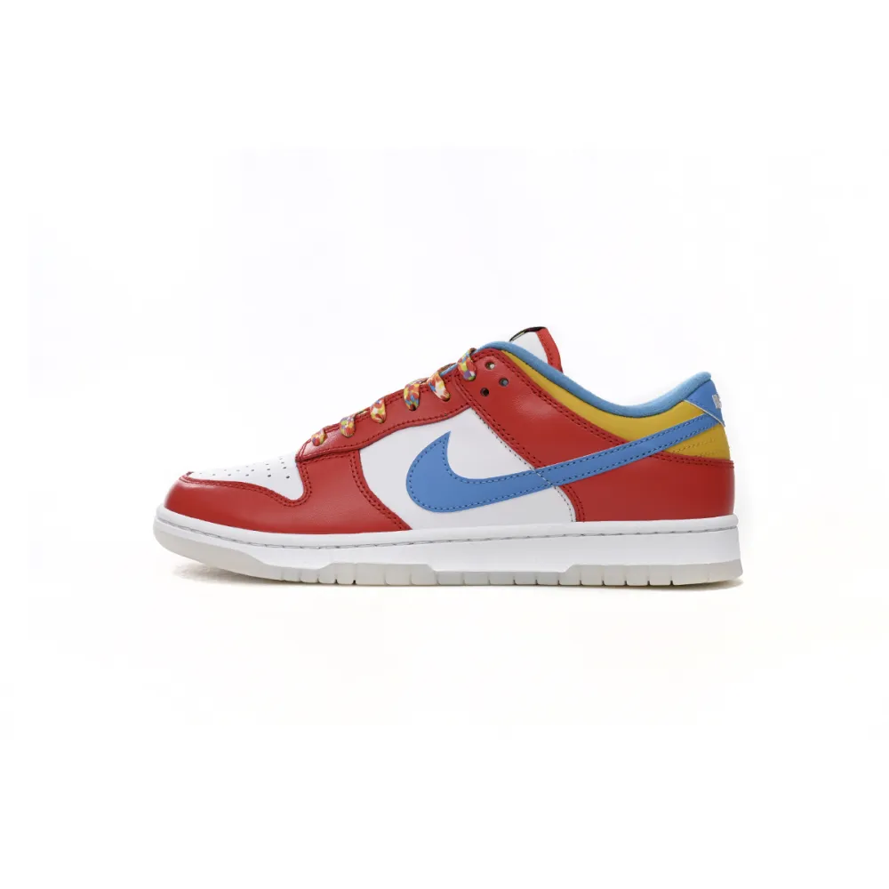 [sale] nike dunk low white, red and blue dh8009-600