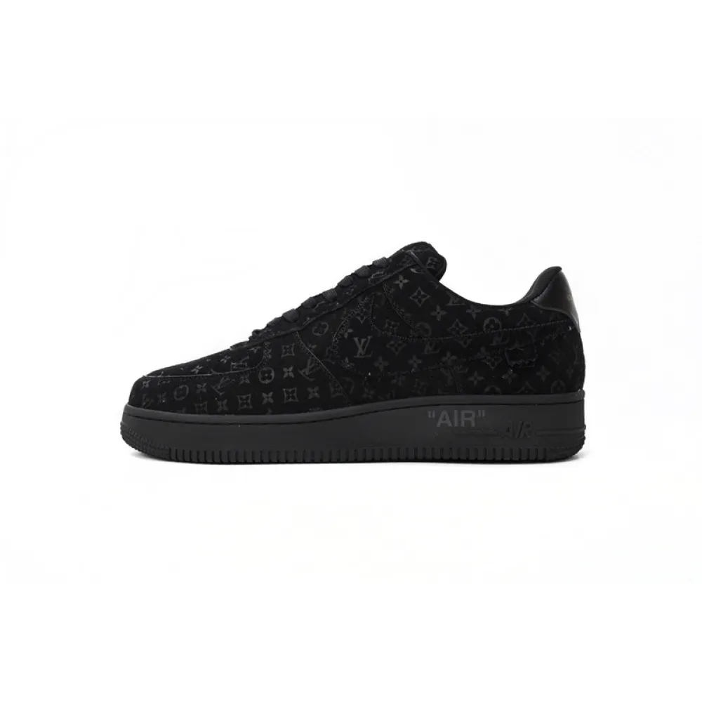 Louis Vuitton x Nike Air Force 1 All Black 1A9VD7