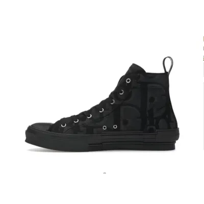 B23 High-Top Sneaker Black Maxi Dior Oblique Jacquard 3SH126ZXX_H969 01