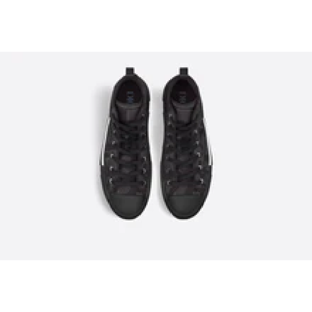 Dior B23 High-Top Sneaker Black Maxi Dior Oblique Jacquard 3SH126ZXX_H969