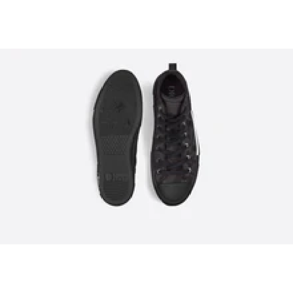 Dior B23 High-Top Sneaker Black Maxi Dior Oblique Jacquard 3SH126ZXX_H969