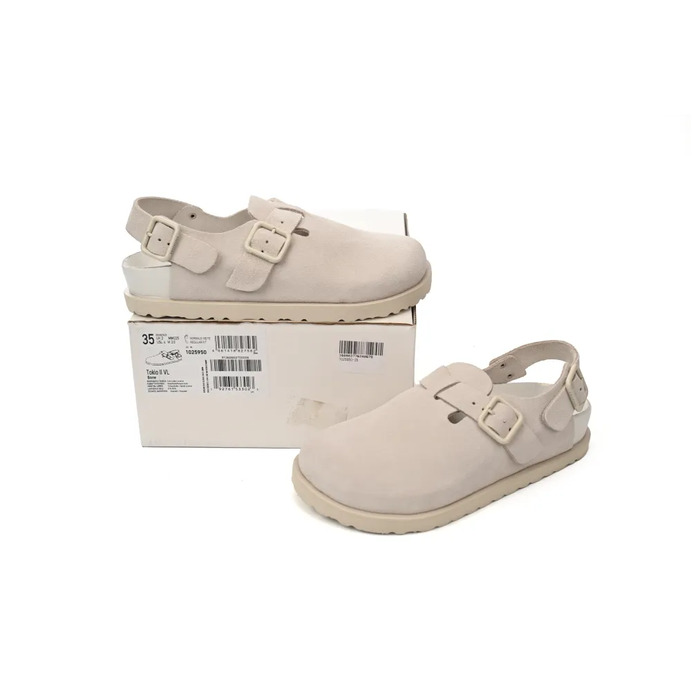 Birkenstock 1774 III Tokio Suede Leather Bone 1025962
