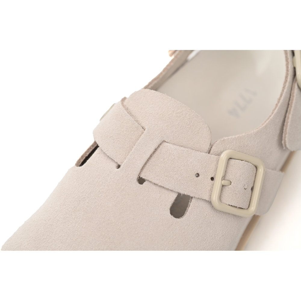Birkenstock 1774 III Tokio Suede Leather Bone 1025962