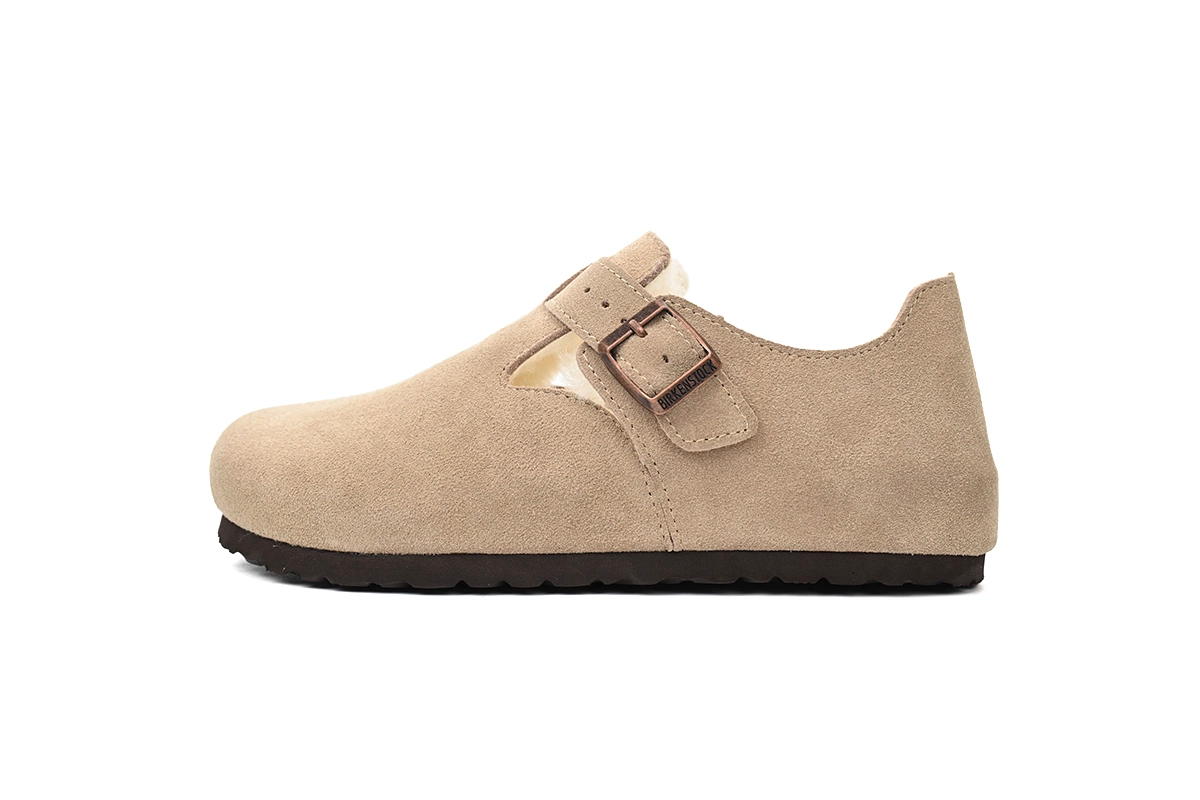 Birkenstock London Shearling Kith Faded Khaki 1023801