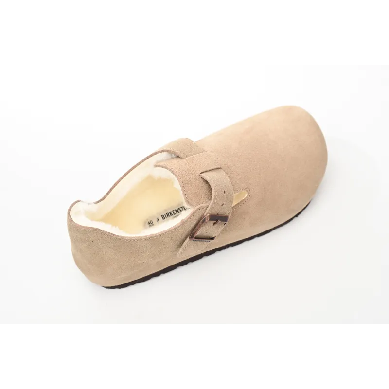 Birkenstock London Shearling Kith Faded Khaki 1023801