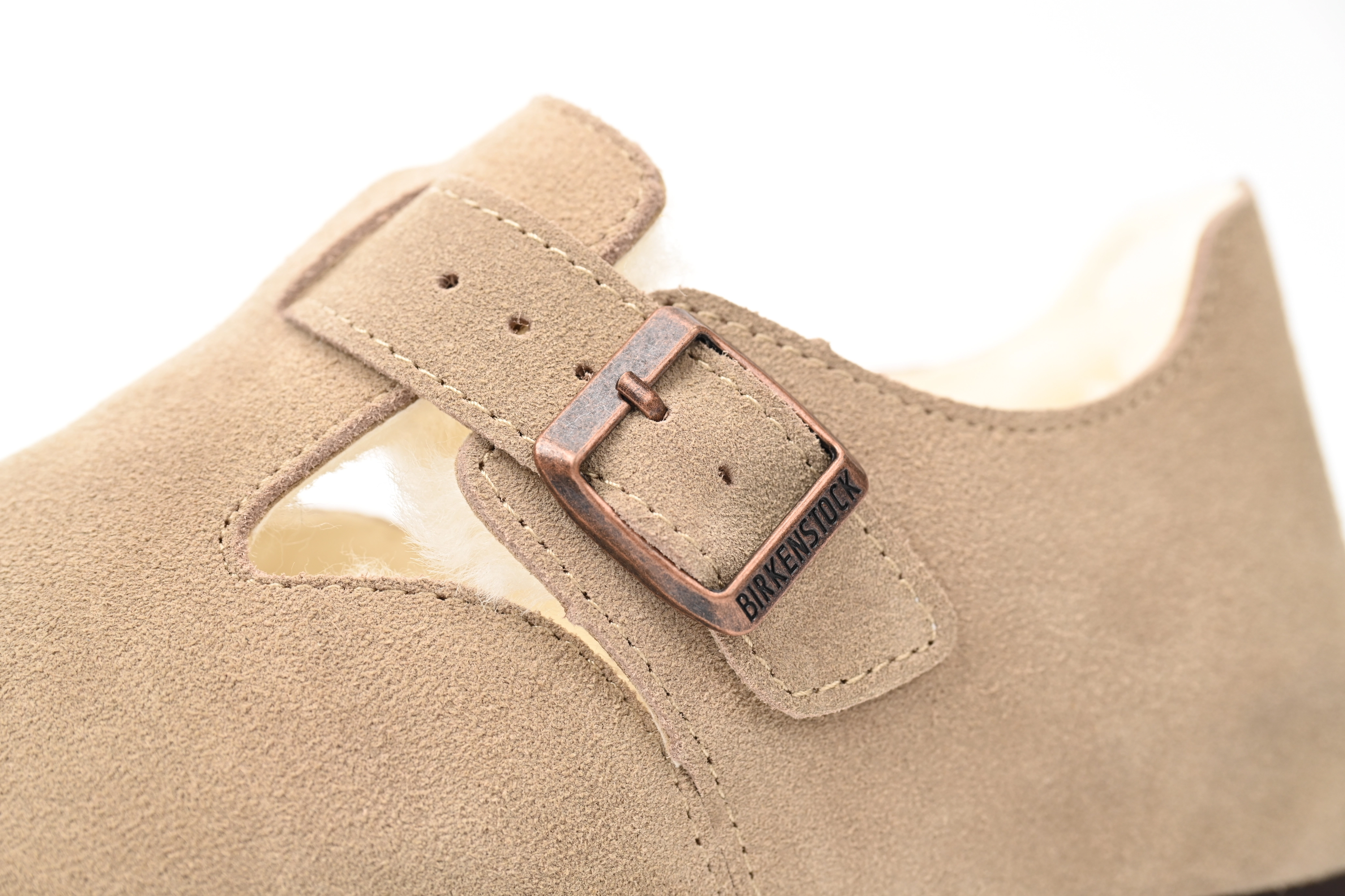 Birkenstock London Shearling Kith Faded Khaki 1023801