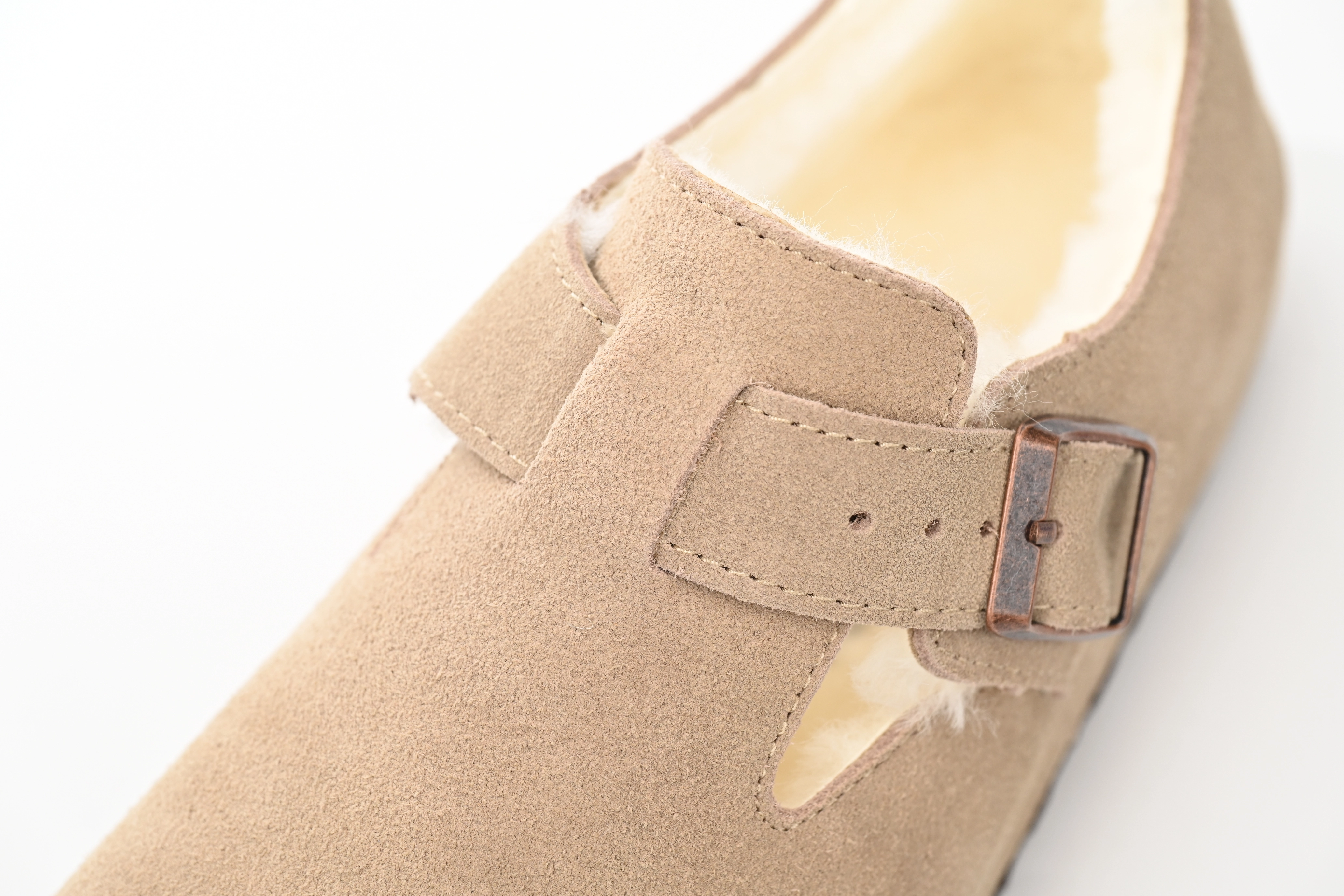 Birkenstock London Shearling Kith Faded Khaki 1023801