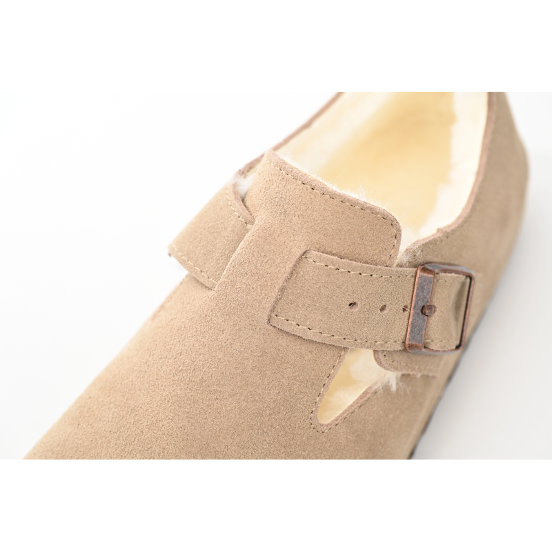 Birkenstock London Shearling Kith Faded Khaki 1023801