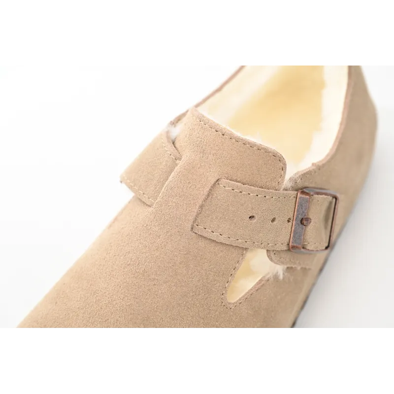 Birkenstock London Shearling Kith Faded Khaki 1023801
