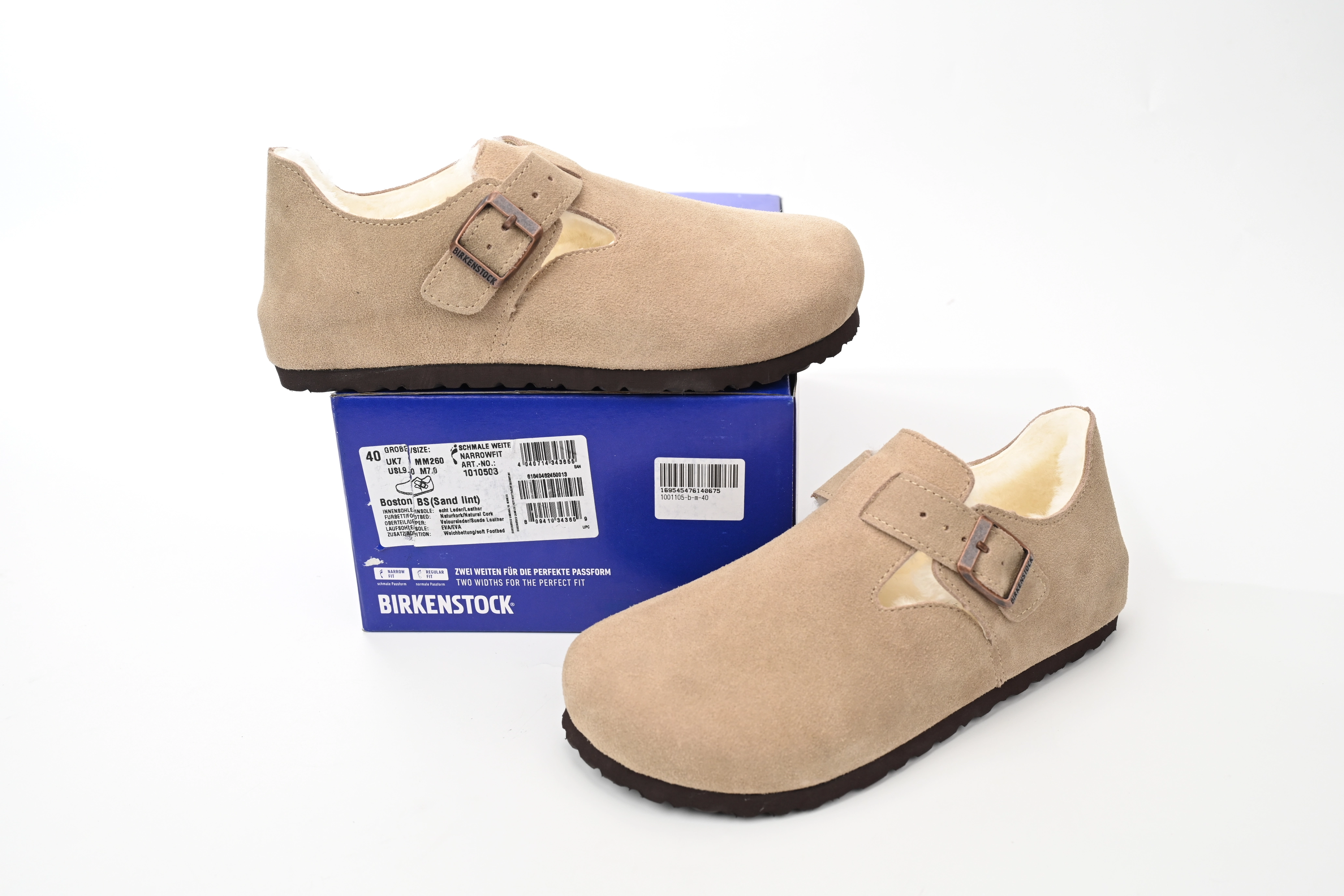 Birkenstock London Shearling Kith Faded Khaki 1023801