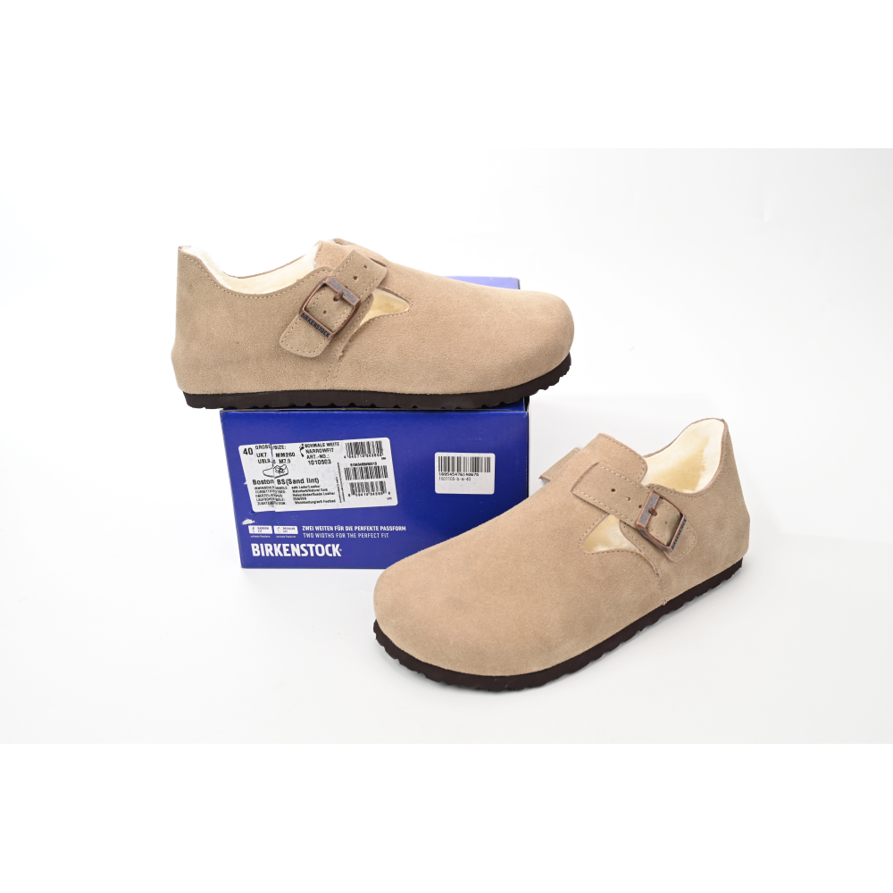 Birkenstock London Shearling Kith Faded Khaki 1023801