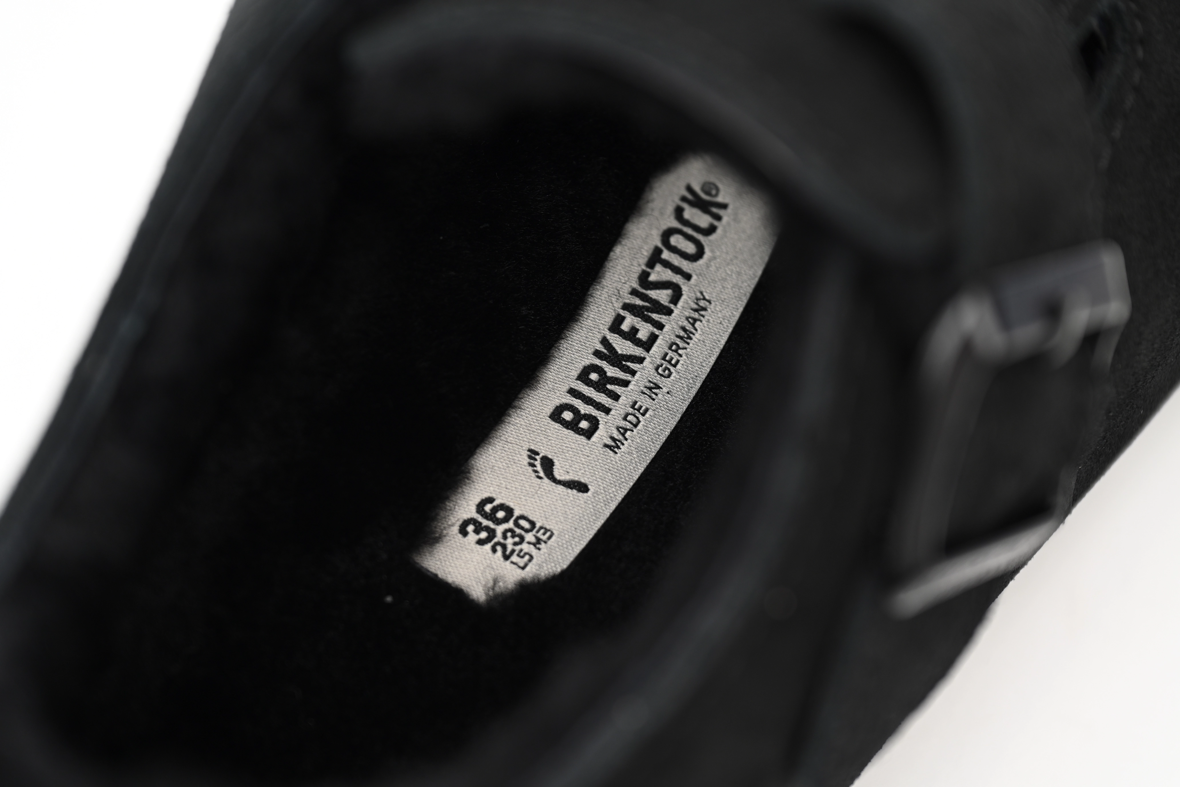 Birkenstock London Shearling Suede Leather Black 1014960