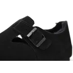 Birkenstock London Shearling Suede Leather Black 1014960