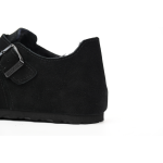 Birkenstock London Shearling Suede Leather Black 1014960