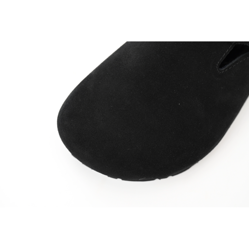 Birkenstock London Shearling Suede Leather Black 1014960