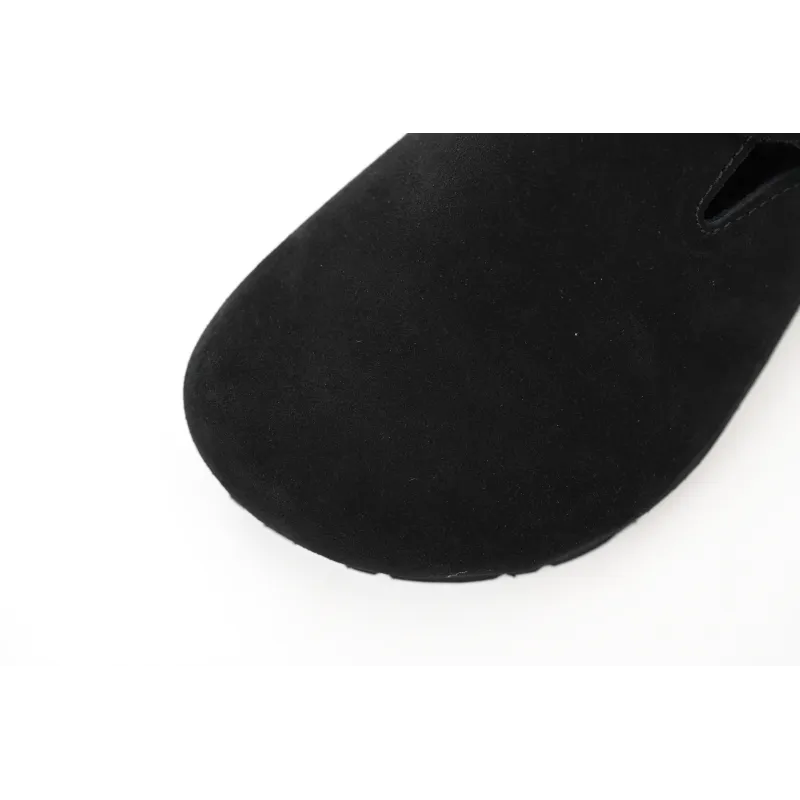 Birkenstock London Shearling Suede Leather Black 1014960