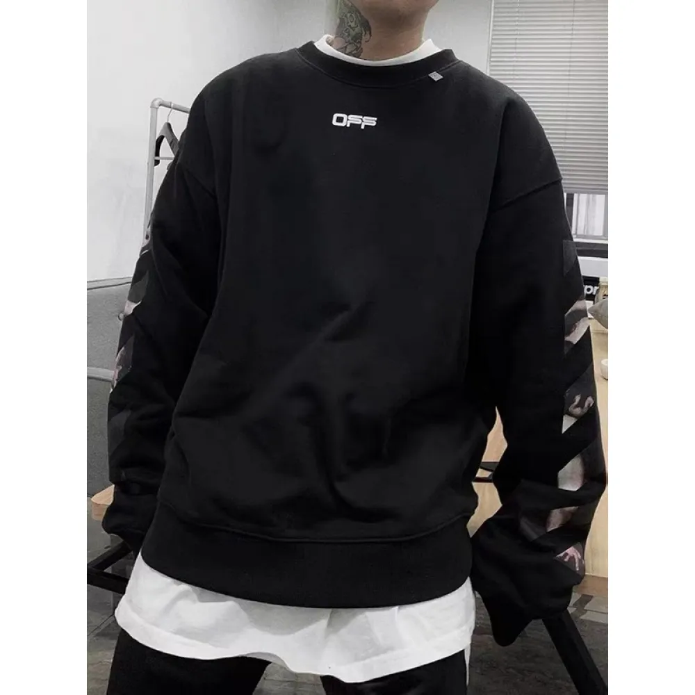 off white angel religious crew neck sweatshirt p95
