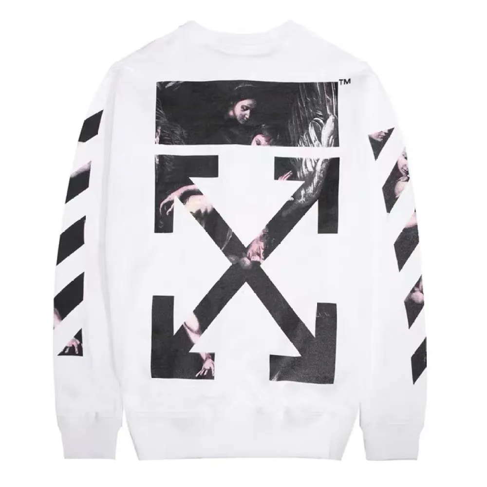 off white angel religious crew neck sweatshirt p95