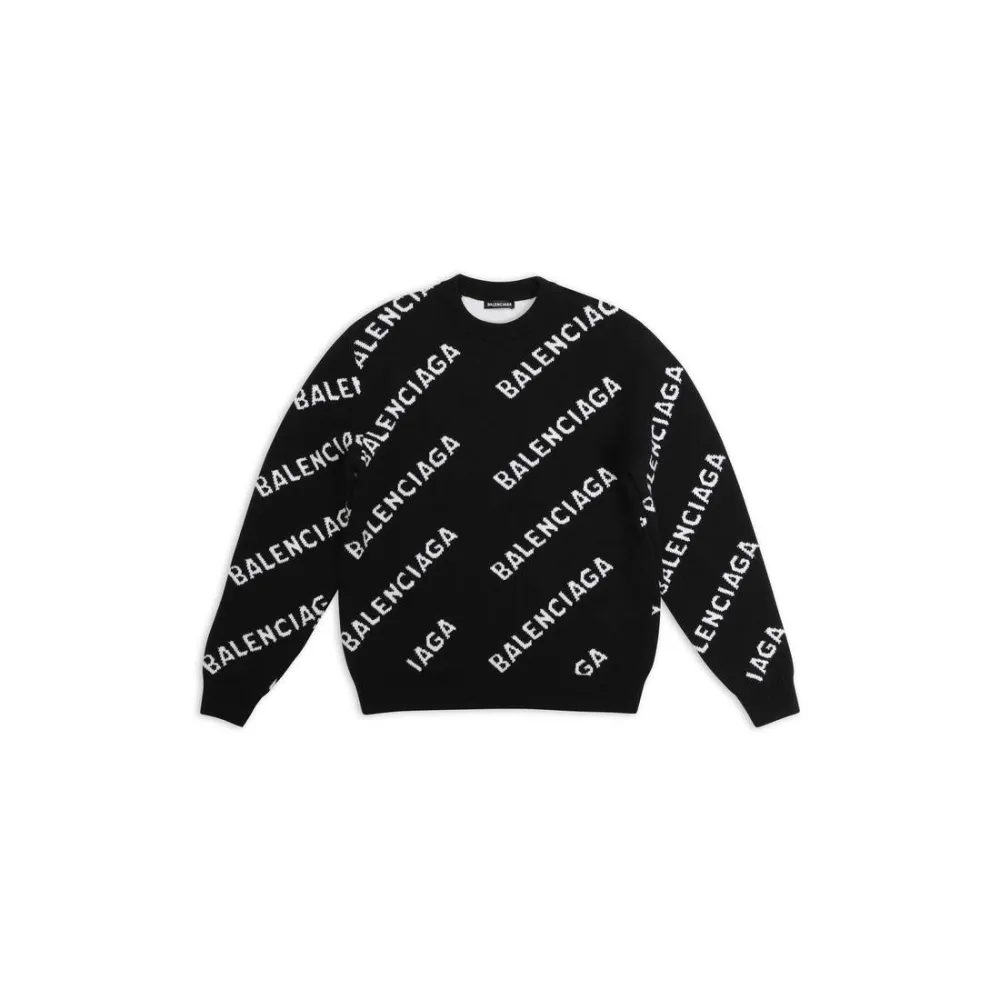 BALENCIAGA Allover Logo Sweater