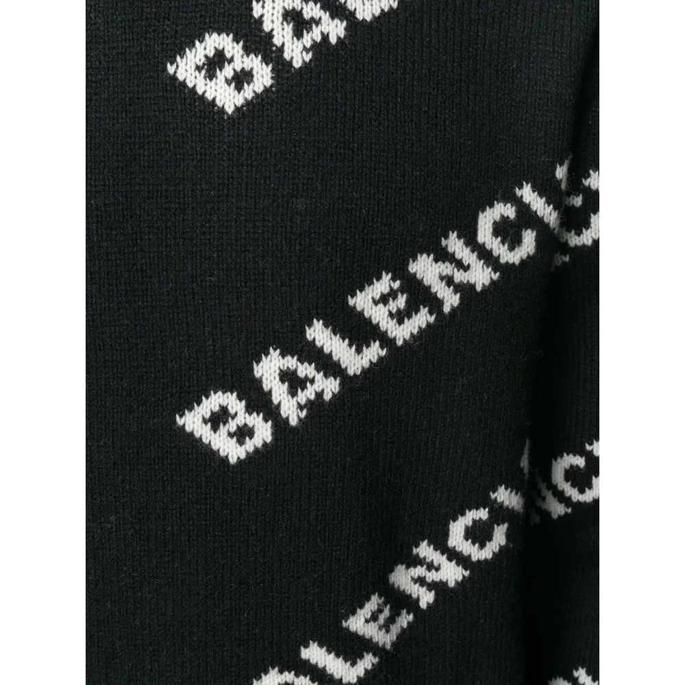 BALENCIAGA Allover Logo Sweater