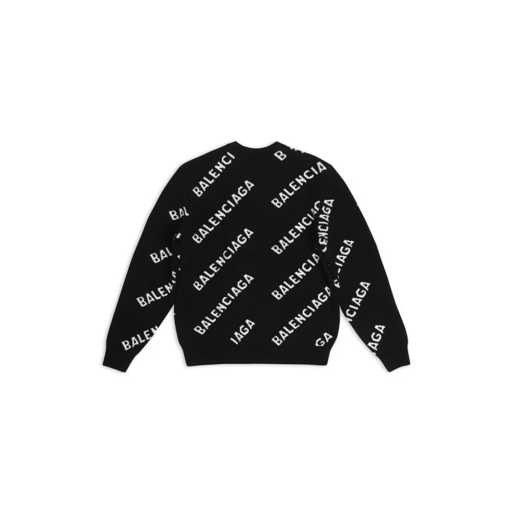 BALENCIAGA Allover Logo Sweater