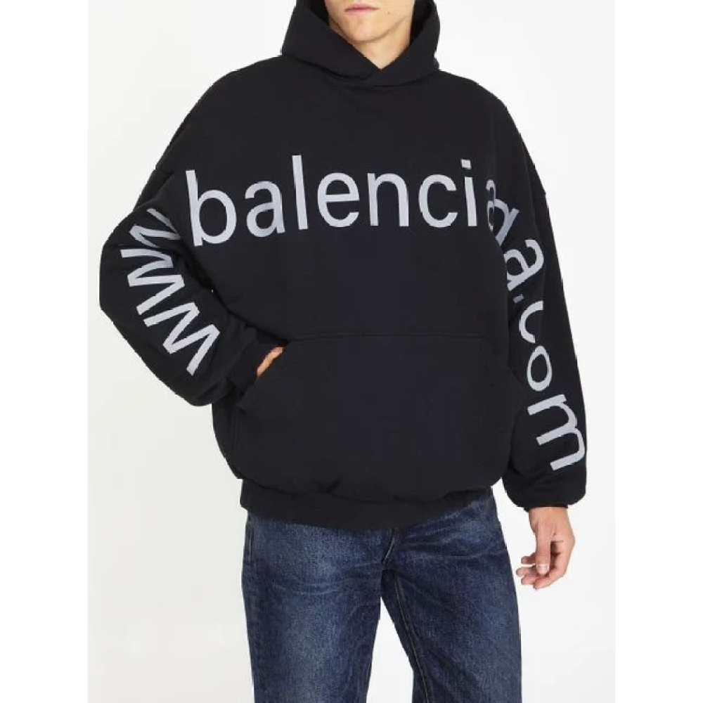BALENCIAGA Black 'Bal.com' Hoodie