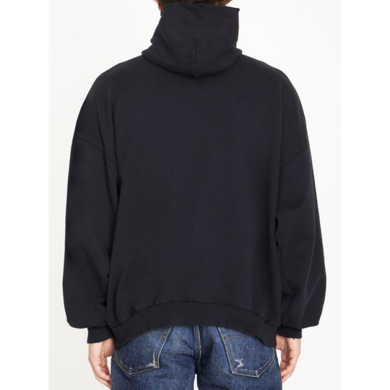 BALENCIAGA Black 'Bal.com' Hoodie