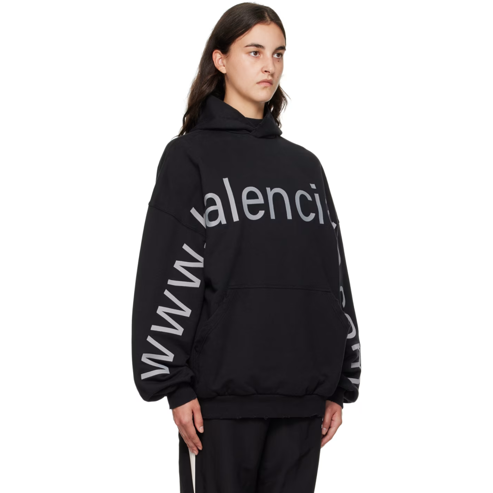 BALENCIAGA Black 'Bal.com' Hoodie
