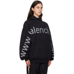 BALENCIAGA Black 'Bal.com' Hoodie