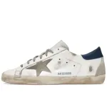 Golden Goose Super-Star White Royal Blue Grey Suede Patch GMF00102F00218110509