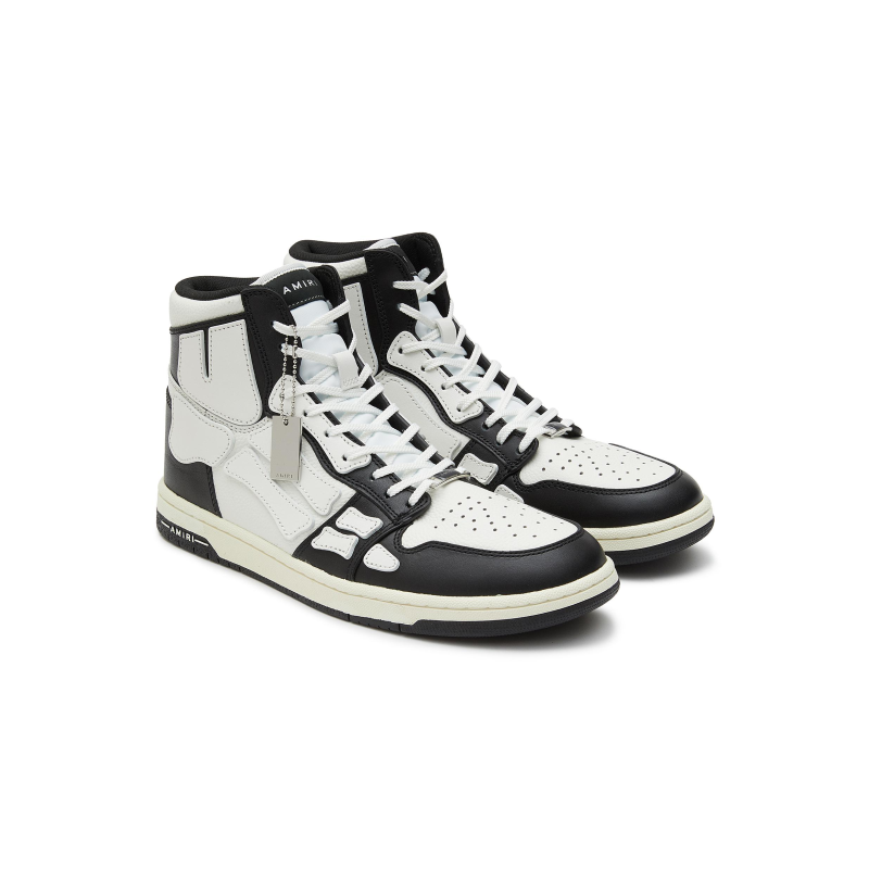 AMIRI Skel Top Hi Black White Black W0F22499NL