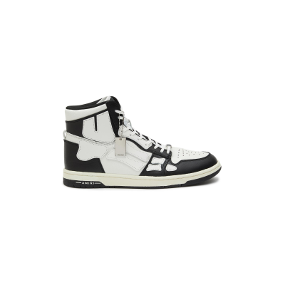 AMIRI Skel Top Hi Black White Black W0F22499NL 02