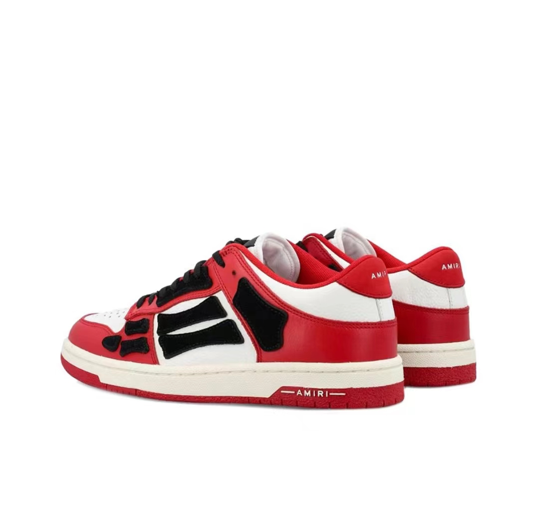 AMIRI Skel Top Low White Red White AW22MFS003-610