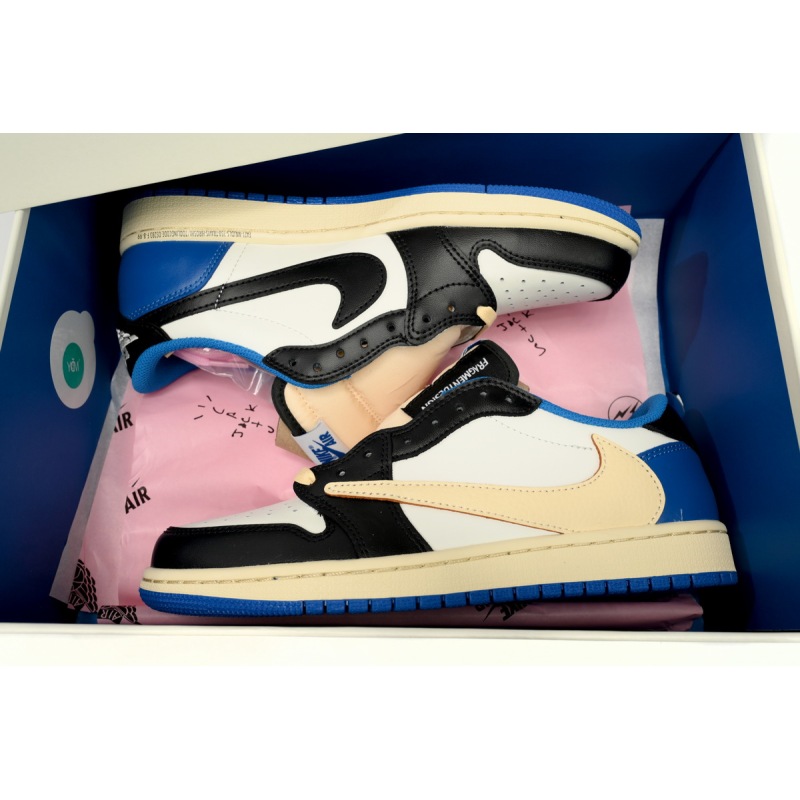 【$59 High Cost Effective】Air Jordan 1 Retro Low OG SP Fragment x Travis Scott DM7866-140