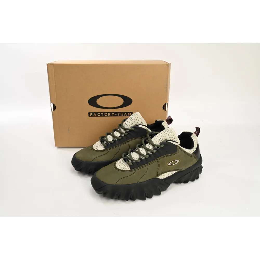 oakley factory team chop saw brain dead olive nubuck leather bdp23s -00003073-gr04