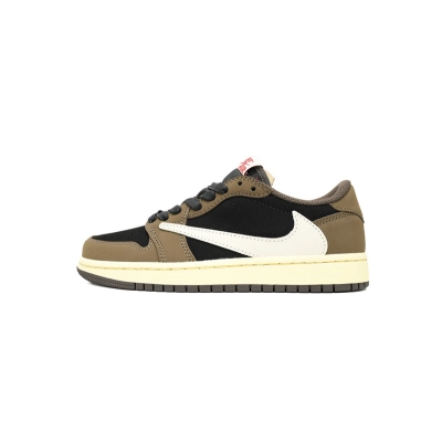 【$59 High Cost Effective】Air Jordan 1 Retro Low OG SP Travis Scott Mocha CQ4277-001 01
