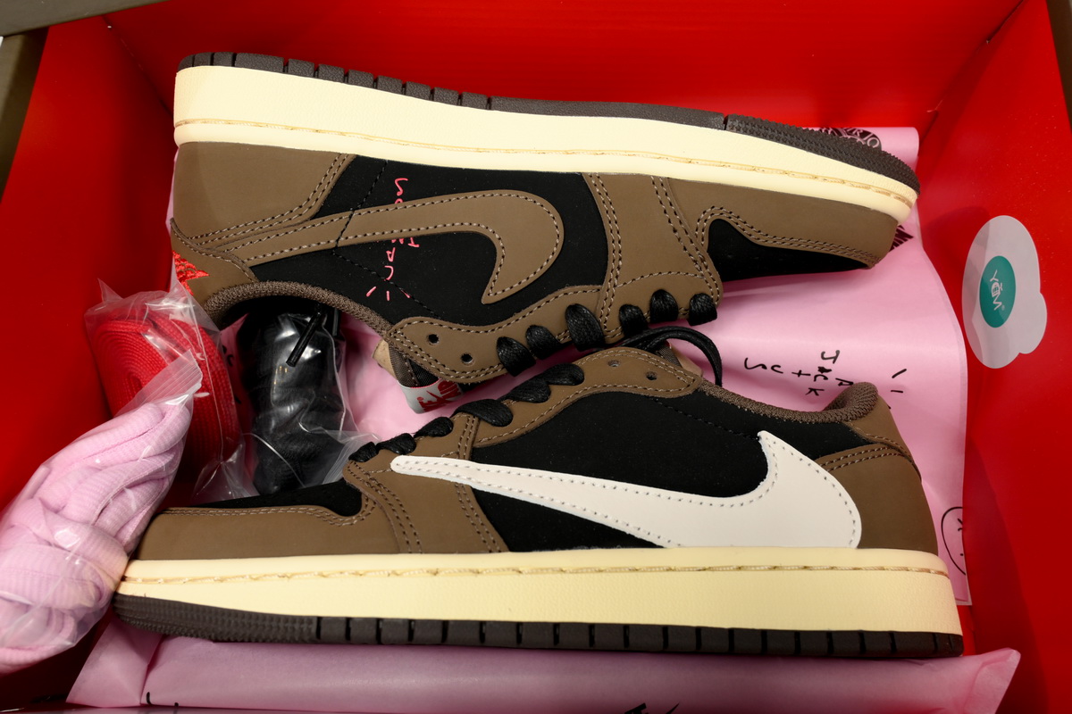 【$59 High Cost Effective】Air Jordan 1 Retro Low OG SP Travis Scott Mocha CQ4277-001