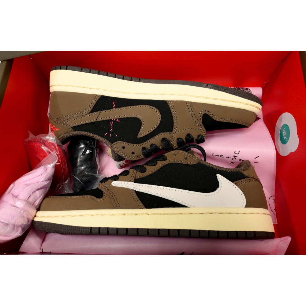 【$59 High Cost Effective】Air Jordan 1 Retro Low OG SP Travis Scott Mocha CQ4277-001