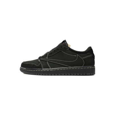 【$59 High Cost Effective】Air Jordan 1 Retro Low OG SP Travis Scott Black Phantom DM7866-001 01