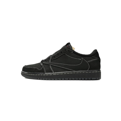 【$49 High Cost Effective】Air Jordan 1 Retro Low OG SP Travis Scott Black Phantom DM7866-001 01