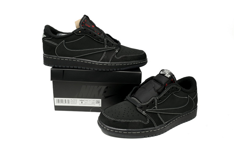【$59 High Cost Effective】Air Jordan 1 Retro Low OG SP Travis Scott Black Phantom DM7866-001