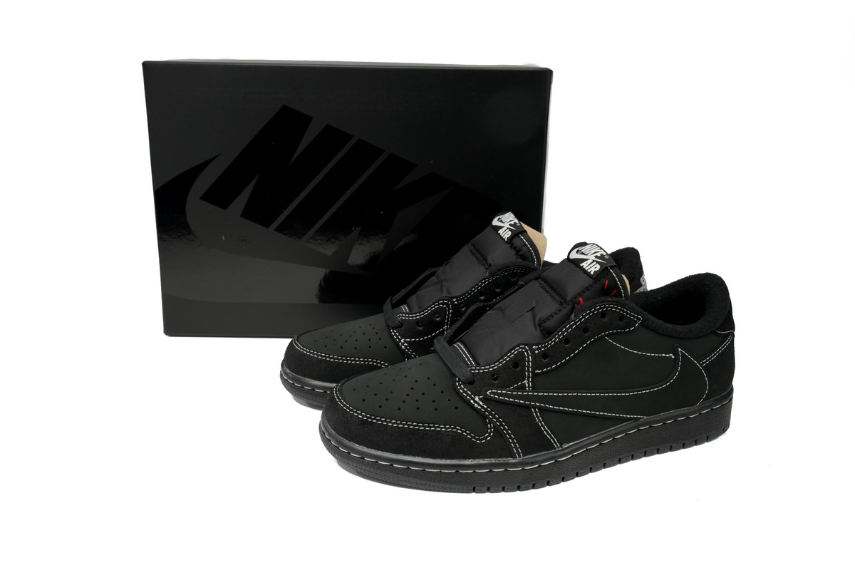 【$59 High Cost Effective】Air Jordan 1 Retro Low OG SP Travis Scott Black Phantom DM7866-001