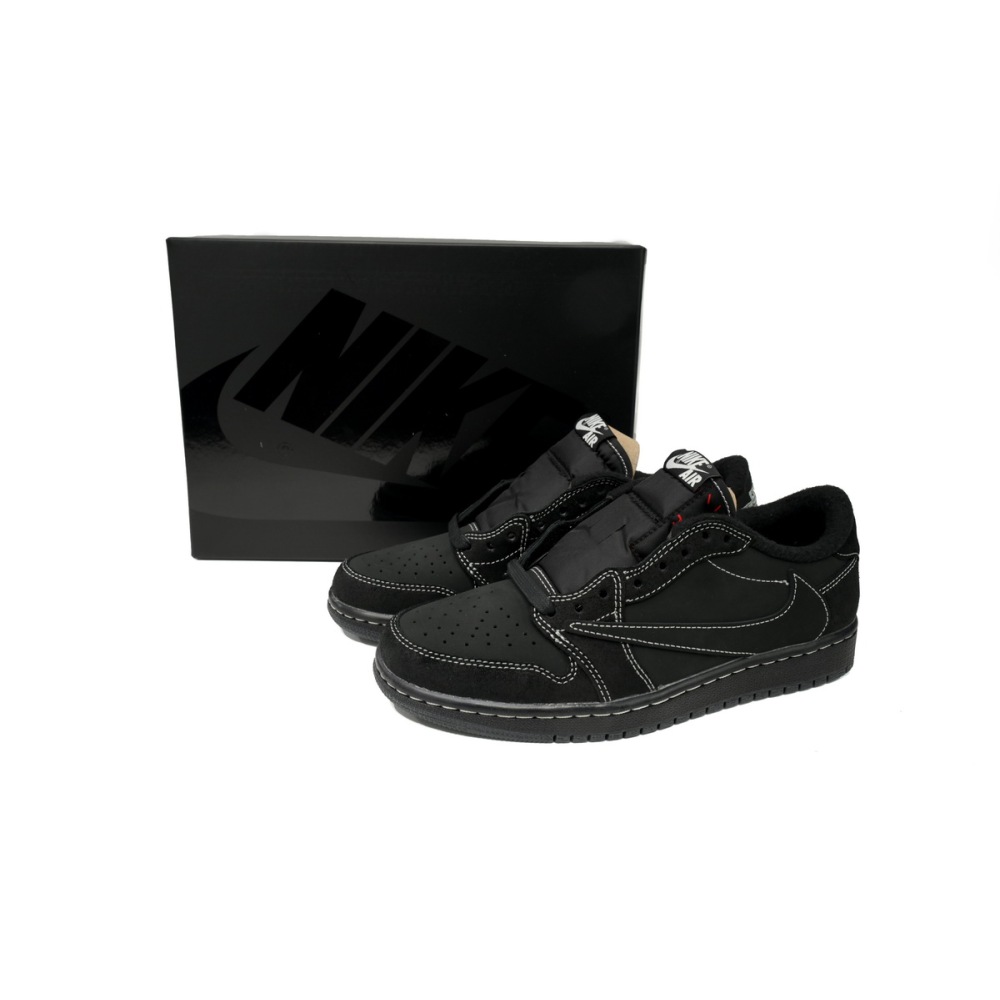 【$59 High Cost Effective】Air Jordan 1 Retro Low OG SP Travis Scott Black Phantom DM7866-001