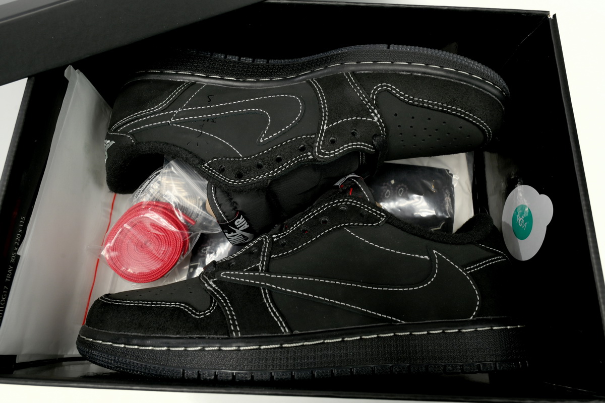 【$59 High Cost Effective】Air Jordan 1 Retro Low OG SP Travis Scott Black Phantom DM7866-001
