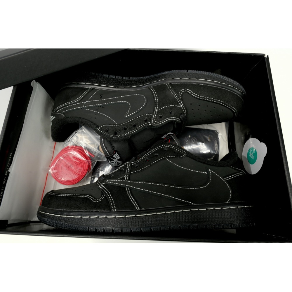 【$59 High Cost Effective】Air Jordan 1 Retro Low OG SP Travis Scott Black Phantom DM7866-001